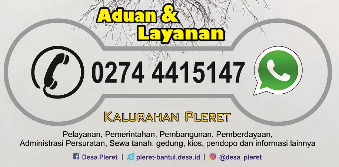 Layanan dan Aduan Kalurahan Pleret